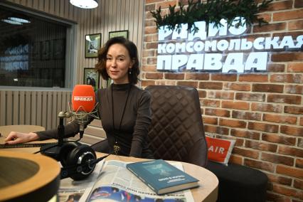 Галина Ткаченко на радиостанции \"Комсомольская правда\"