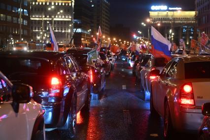 Предновогодний автопробег по Садовому кольцу