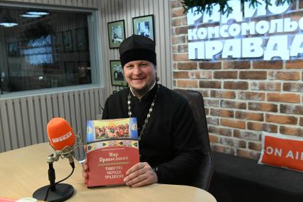 Макарий Комогоров на радиостанции \"Комсомольская правда\"