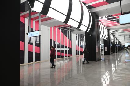 Новая станция метро \"Коммунарка\" в Москве