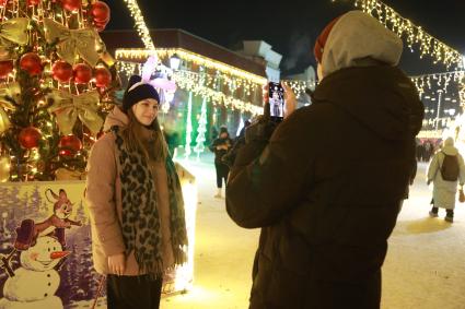 Празднование Нового года в Барнауле