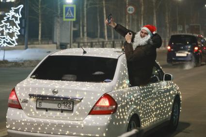 Празднование Нового года в Барнауле