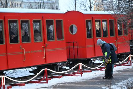 Новогодний поезд в Москве