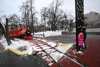 Новогодний поезд в Москве