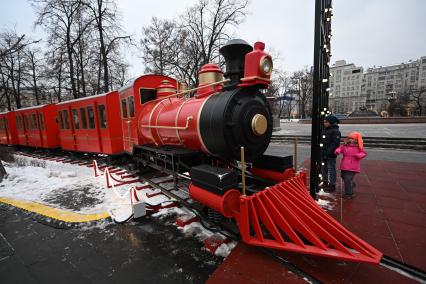 Новогодний поезд в Москве