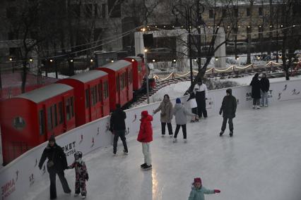 Новогодний поезд в Москве