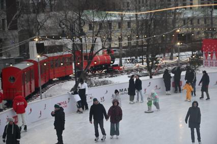 Новогодний поезд в Москве