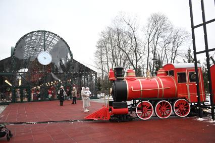 Новогодний поезд в Москве