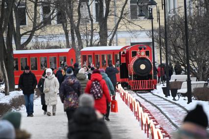 Новогодний поезд в Москве