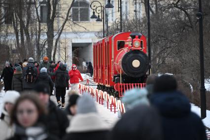 Новогодний поезд в Москве