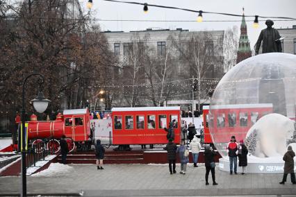 Новогодний поезд в Москве