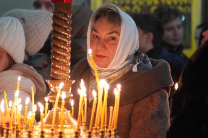 Рождественское богослужение в храме Рождества Христова в Красноярске