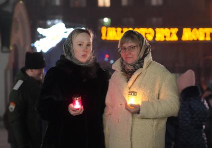 Рождественское богослужение в храме Рождества Христова в Красноярске