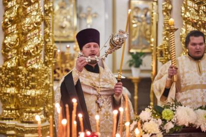 Рождественское богослужение в храме в Перми