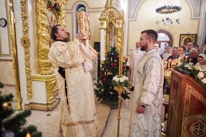 Рождественское богослужение в храме в Перми