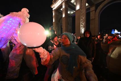 Встреча Нового Года на улицах города