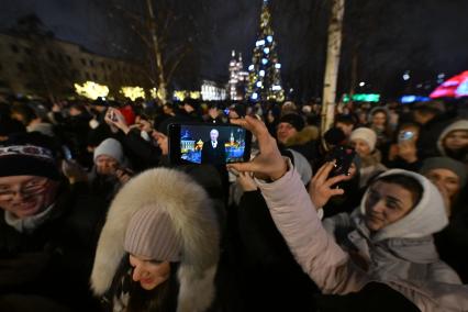 Встреча Нового Года на улицах города