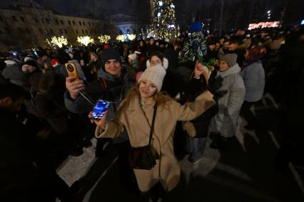 Встреча Нового Года на улицах города