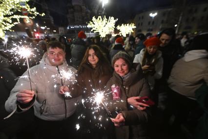 Встреча Нового Года на улицах города