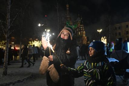 Встреча Нового Года на улицах города