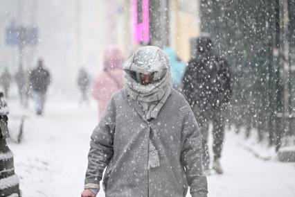 Снегопад в Москве