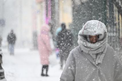 Снегопад в Москве