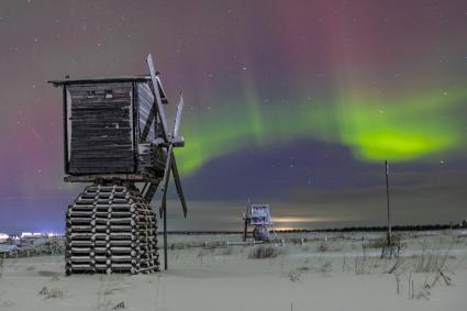 Зимняя деревня Кимжа Архангельской области