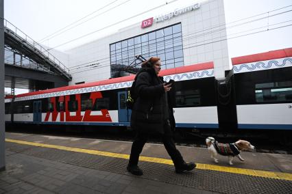 Открытие после реконструкции московского городского вокзала \"Щербинка\" в Москве