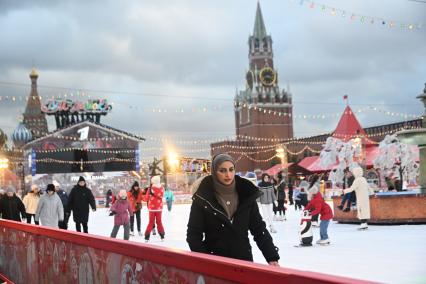 Туристы в Москве