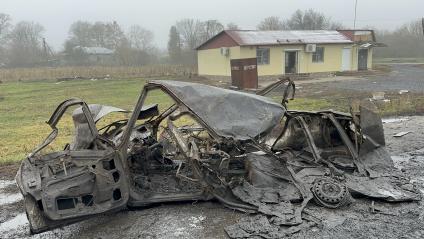 Освобожденное село Снагость Курской области