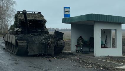 Освобожденное село Снагость Курской области