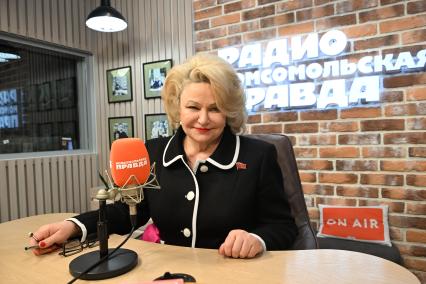 Нина Останина на радиостанции Комсомольская правда\"