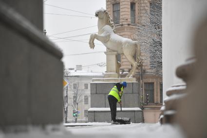 Зима вернулась в Петербург