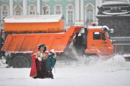 Зима вернулась в Петербург