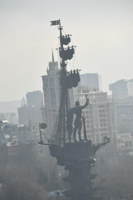 Виды Москвы со смотровой площадки Храма Христа Спасителя