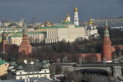 Виды Москвы со смотровой площадки Храма Христа Спасителя