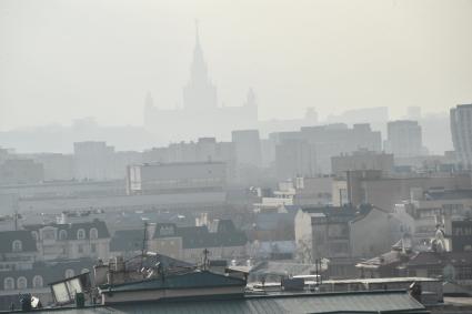Виды Москвы со смотровой площадки Храма Христа Спасителя