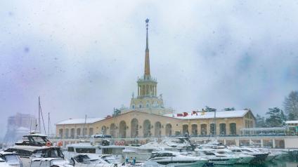 Снегопад в Сочи