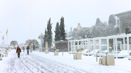 Снегопад в Сочи