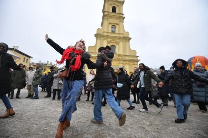 Празднование Широкой масленицы в Санкт-Петербурге