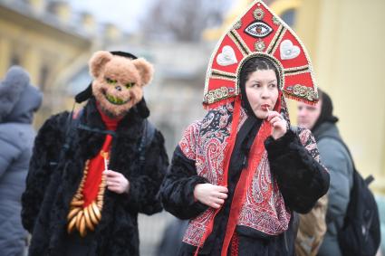 Празднование Широкой масленицы в Санкт-Петербурге