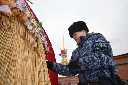 Празднование Широкой масленицы в Санкт-Петербурге