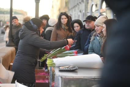 Празднование международного женского дня в Санкт-Петербурге