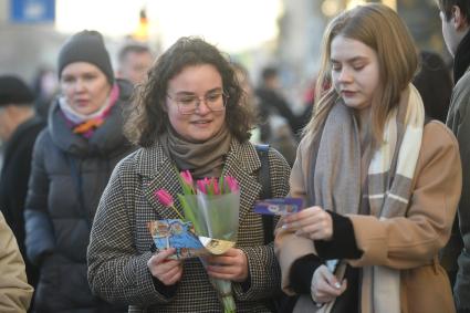 Празднование международного женского дня в Санкт-Петербурге