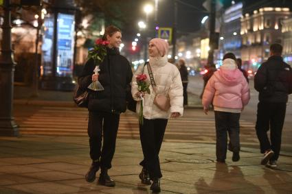 Празднование международного женского дня в Санкт-Петербурге