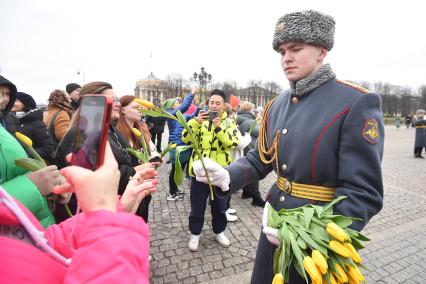 Празднование международного женского дня в Санкт-Петербурге