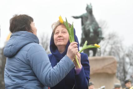 Празднование международного женского дня в Санкт-Петербурге