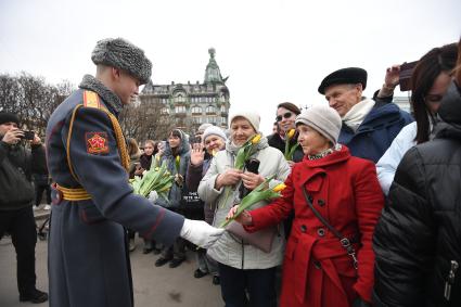 Празднование международного женского дня в Санкт-Петербурге