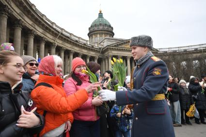 Празднование международного женского дня в Санкт-Петербурге