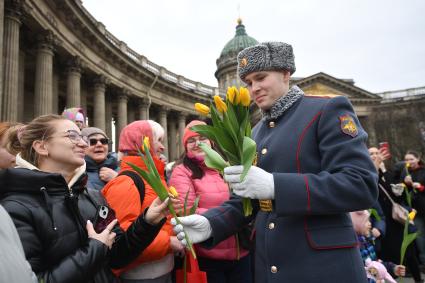 Празднование международного женского дня в Санкт-Петербурге